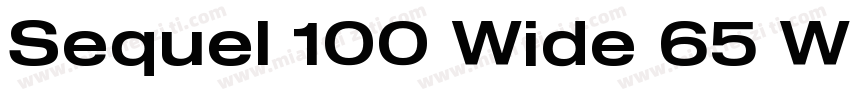 Sequel 100 Wide 65 W字体转换